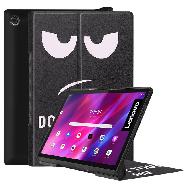 Cover2day - Case for Lenovo Yoga Tab 11  (2021) - Slim Tri-Fold Book Case - Lightweight Smart Cover -  Don't Touch Me