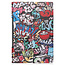 Cover2day - Case for Lenovo Yoga Tab 11  (2021) - Slim Tri-Fold Book Case - Lightweight Smart Cover -  Graffiti