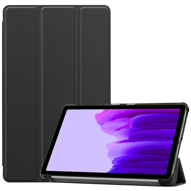 Hoes voor de Samsung Galaxy Tab A7 Lite (2021) - Tri-Fold Book Case - Zwart