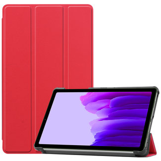 Cover2day Case for Samsung Galaxy Tab A7 Lite (2021) - Slim Tri-Fold Book Case - Lightweight Smart Cover - Red