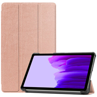 Cover2day Case for Samsung Galaxy Tab A7 Lite (2021) - Slim Tri-Fold Book Case - Lightweight Smart Cover - Rosé Gold