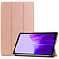 Hoes voor de Samsung Galaxy Tab A7 Lite (2021) - Tri-Fold Book Case - Rosé Goud