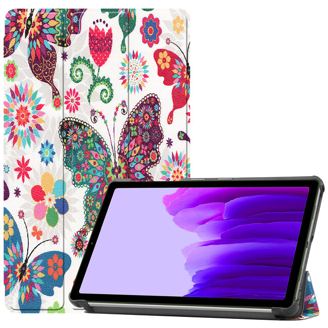 Hoes voor de Samsung Galaxy Tab A7 Lite (2021) - Tri-Fold Book Case - Vlinders