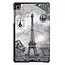 Case for Samsung Galaxy Tab A7 Lite (2021) - Slim Tri-Fold Book Case - Lightweight Smart Cover - Eiffel Tower