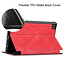 Case2go - Hoes voor Samsung Galaxy Tab A7 Lite - PU Leer Folio Book Case - Rood