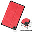 Case2go - Hoes voor Samsung Galaxy Tab A7 Lite - PU Leer Folio Book Case - Rood