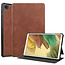 Case2go - Hoes voor Samsung Galaxy Tab A7 Lite - PU Leer Folio Book Case - Bruin