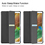 Case for Samsug Galaxy Tab A7 Lite - 8.7 inch - TPU Tri-Fold Book Case - Black