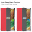 Hoes voor de Samsung Galaxy Tab A7 Lite (2021) - 8.7 inch - TPU Tri-Fold Book Case - Rood
