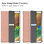 Case for Samsug Galaxy Tab A7 Lite - 8.7 inch - TPU Tri-Fold Book Case - Rose Gold