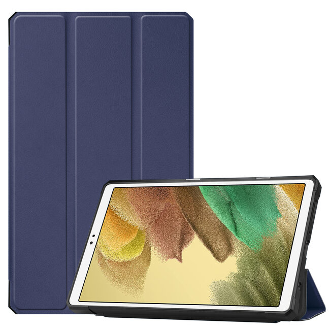 Case for Samsug Galaxy Tab A7 Lite - 8.7 inch - TPU Tri-Fold Book Case - Dark Blue