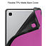 Case for Samsug Galaxy Tab A7 Lite - 8.7 inch - TPU Tri-Fold Book Case - Purple