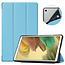 Case for Samsug Galaxy Tab A7 Lite - 8.7 inch - TPU Tri-Fold Book Case - Light Blue