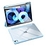 Apple iPad Air 10.9 Hoes - Dux Ducis Toby Tri-Fold Book Case - Blauw