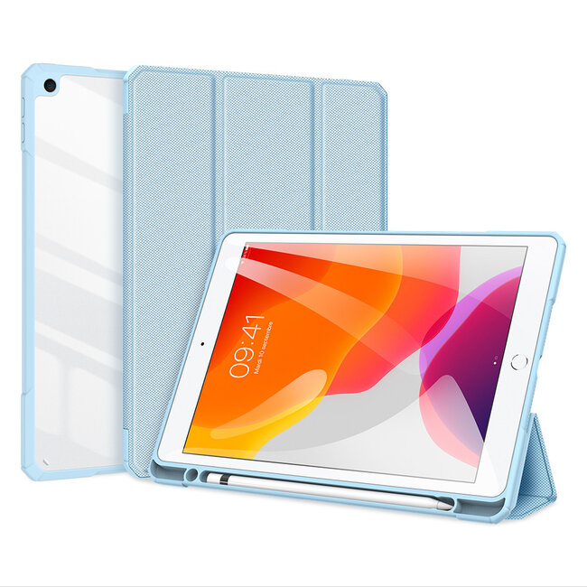 Apple iPad 10.2 2019/2020 Hoes - Dux Ducis Toby Tri-Fold Book Case - Blauw