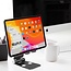 Phone and Tablet holder - Ergonomic design - Foldable - Smartphone stand for Desk or Table - Black