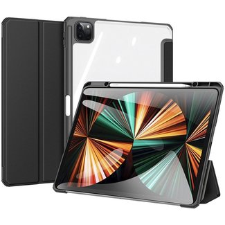 Dux Ducis Apple iPad Pro 2021 (12.9 Inch)  Hoes - Dux Ducis Toby Tri-Fold Book Case - Zwart