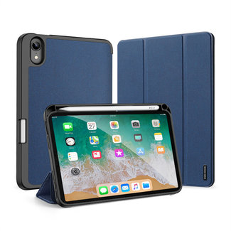 Dux Ducis iPad Mini 6 (2021) Sleeve - Dux Ducis Domo Book Case with stylus pen holder - Dark Blue