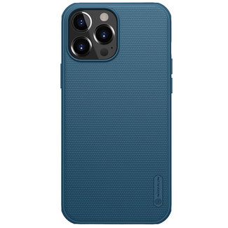 Nillkin Telefoonhoesje geschikt voor iPhone 13 Pro Max - Super Frosted Shield Pro - Back Cover - Blauw