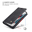 CaseMe - Telefoonhoesje geschikt voor Apple iPhone 13 Mini - Wallet Book Case - Magneetsluiting - Zwart