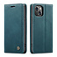 CaseMe - Telefoonhoesje geschikt voor Apple iPhone 13 Mini - Wallet Book Case - Magneetsluiting - Blauw