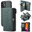 CaseMe - Telefoonhoesje geschikt voor Apple iPhone 13 Mini - Back Cover en Wallet Book Case - Multifunctioneel - Blauw