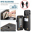 CaseMe - Apple iPhone 13 Mini Case - Back Cover - with RFID Cardholder - Black
