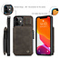 CaseMe - Apple iPhone 13 Mini Case - Back Cover - with RFID Cardholder - Dark Brown