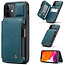 CaseMe - Telefoonhoesje geschikt voor Apple iPhone 13 Mini - Back Cover - met RFID Pasjeshouder - Blauw