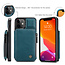 CaseMe - Apple iPhone 13 Mini Case - Back Cover - with RFID Cardholder - Blue