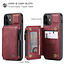 CaseMe - Telefoonhoesje geschikt voor Apple iPhone 13 Mini - Back Cover - met RFID Pasjeshouder - Rood