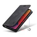 AutSpace - Telefoonhoesje geschikt voor Apple iPhone 13 Mini - Wallet Book Case - Magneetsluiting - met RFID bescherming - Zwart