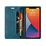 AutSpace - Case for Apple iPhone 13 Mini - PU Leather Wallet Case Card Slot Kickstand Magnetic Closure - Blue