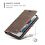 CaseMe - Case for Apple iPhone 13 - PU Leather Wallet Case Card Slot Kickstand Magnetic Closure - Dark Brown