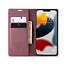 CaseMe - Telefoonhoesje geschikt voor Apple iPhone 13 - Wallet Book Case - Magneetsluiting - Donker Rood