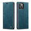 CaseMe - Case for Apple iPhone 13 - PU Leather Wallet Case Card Slot Kickstand Magnetic Closure - Blue