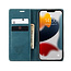 CaseMe - Case for Apple iPhone 13 - PU Leather Wallet Case Card Slot Kickstand Magnetic Closure - Blue