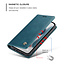 CaseMe - Case for Apple iPhone 13 - PU Leather Wallet Case Card Slot Kickstand Magnetic Closure - Blue