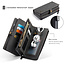 CaseMe - Apple iPhone 13 Case - Back Cover and Wallet Book Case - Multifunctional - Black