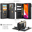 CaseMe - Apple iPhone 13 Case - Back Cover and Wallet Book Case - Multifunctional - Black