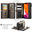 CaseMe - Apple iPhone 13 Case - Back Cover and Wallet Book Case - Multifunctional - Brown