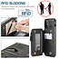 CaseMe - Apple iPhone 13 Case - Back Cover - with RFID Cardholder - Black