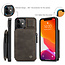 CaseMe - Apple iPhone 13 Case - Back Cover - with RFID Cardholder - Dark Brown