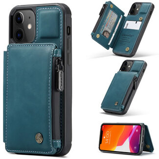 CaseMe CaseMe - Apple iPhone 13 Case - Back Cover - with RFID Cardholder - Blue