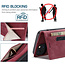 AutSpace - Telefoonhoesje geschikt voor Apple iPhone 13 - Wallet Book Case - Magneetsluiting - met RFID bescherming - Rood