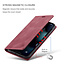 AutSpace - Case for Apple iPhone 13 - PU Leather Wallet Case Card Slot Kickstand Magnetic Closure - Red