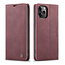 CaseMe - Case for Apple iPhone 13 Pro - PU Leather Wallet Case Card Slot Kickstand Magnetic Closure - Dark Red
