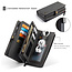 CaseMe - Apple iPhone 13 Pro Case - Back Cover and Wallet Book Case - Multifunctional - Black