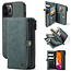 CaseMe - Telefoonhoesje geschikt voor Apple iPhone 13 Pro - Back Cover en Wallet Book Case - Multifunctioneel - Blauw