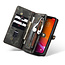 CaseMe - Case for Apple iPhone 13 Pro - Wallet Case with Card Holder, Magnetic Detachable Cover - Black